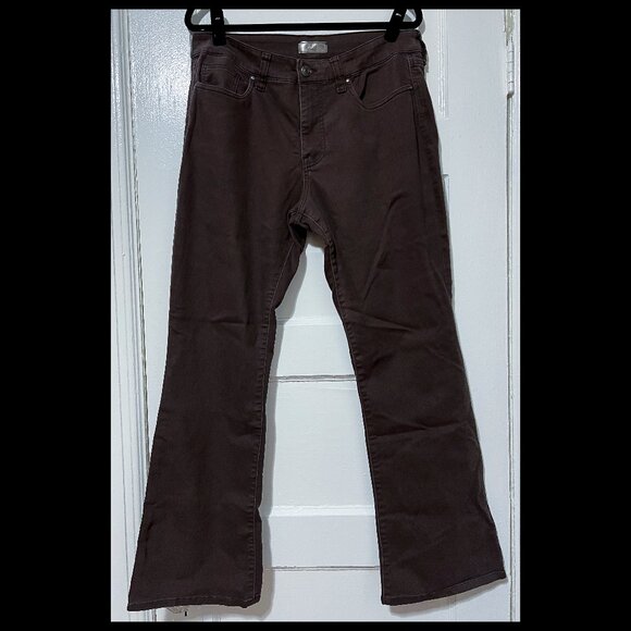 KUT From the Kloth Womens Natalie Brown High Rise Fab Ab Bootcut Jeans Sz 14 EUC - Picture 1 of 2
